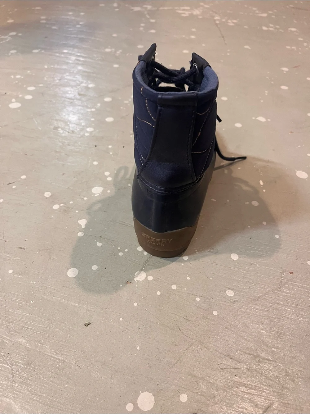 Sperry Kids Navy Lace-Up Rain & Snow Boots